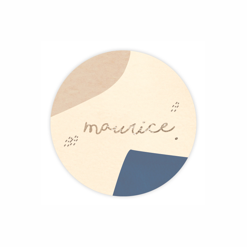 Sticker naissance - Collection Maurice
