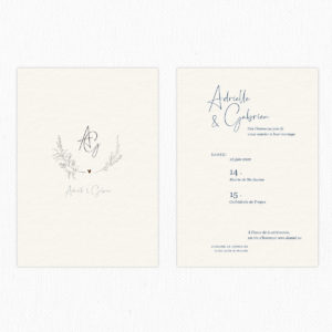 Faire-part mariage - Collection Antonia