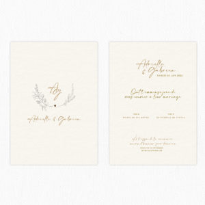 Faire-part mariage - Collection Antonia