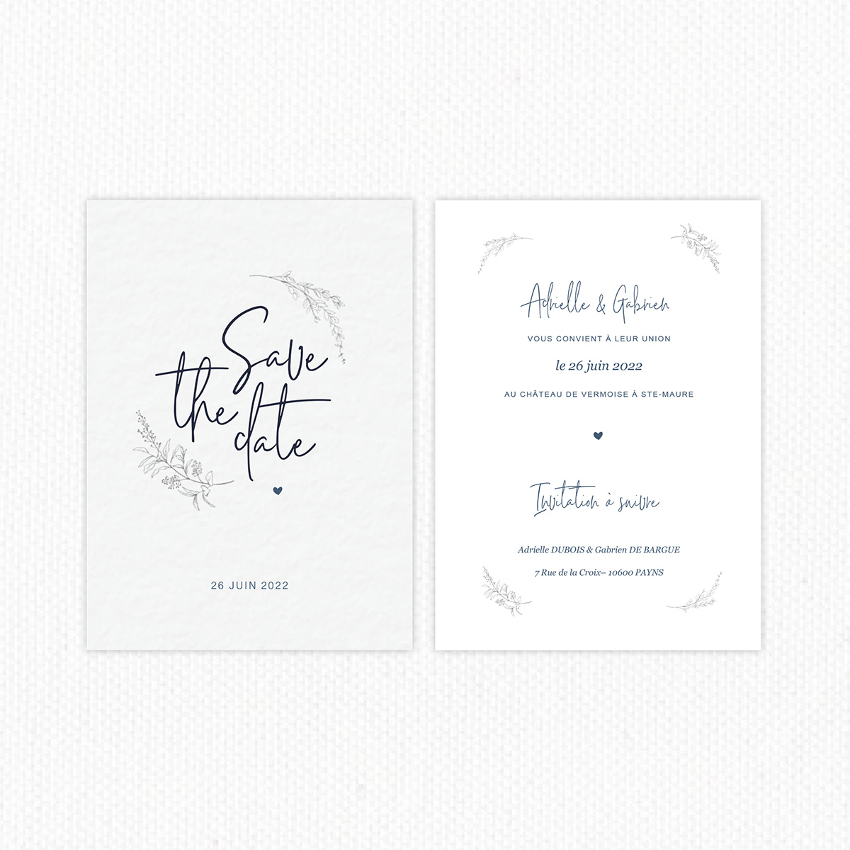 Save the date mariage - Collection Antonia