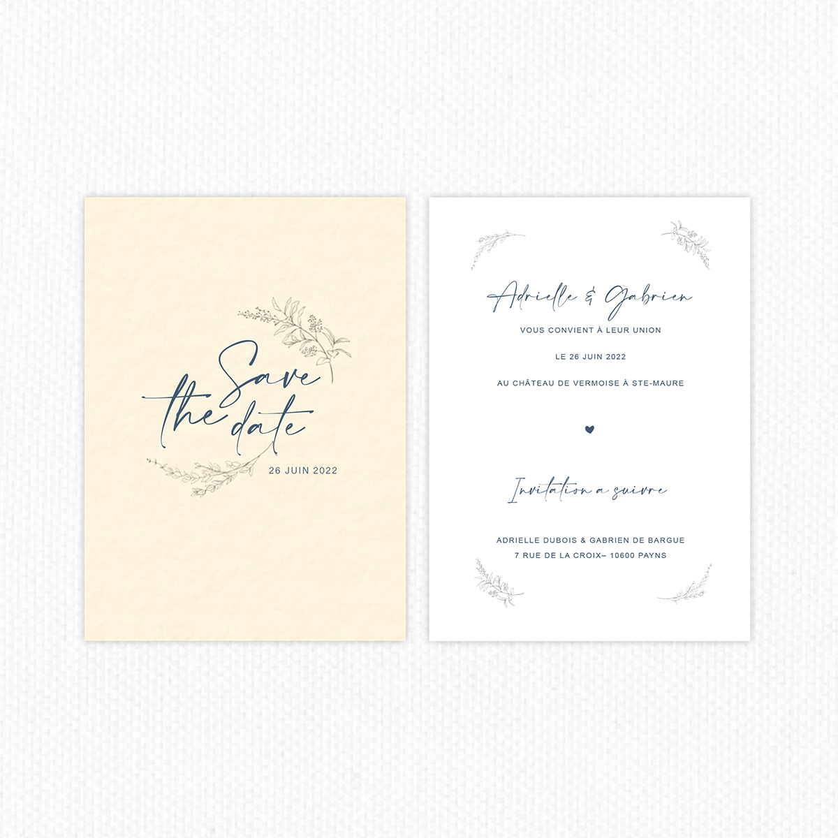 Save the date mariage - Collection Antonia