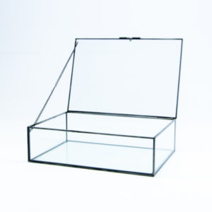 Boîte en verre rectangulaire petit format - Noir