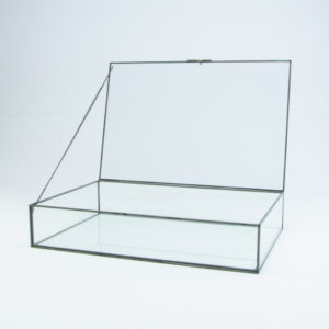 Boîte en verre rectangulaire format moyen - Noir